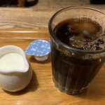 Yakuzen Kare Jinenjo - 野菜カレー(レギュラーメニュー)¥1530＋五穀米に変更¥50 無料トッピング疲労回復(ヤマイモ・黒ごま)アイスコーヒー