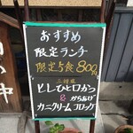 とんかつ専門店 かつ一 - ある日の限定ランチ