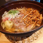 つるとんたん UDON NOODLE Brasserie - 軽井沢限定・国産牛肉ときのこ柚子胡椒みぞれ餡かけのおうどん