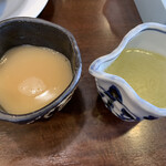 麺匠 大黒 - 割スープ コッテリとあっさり^ ^