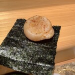 鮨 りんだ - ホタテ磯部焼き