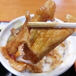 河津屋食堂 - ロースかな？柔らかくて美味い！