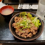 精肉・卸の肉バルSanoso - 炭焼きカルビ丼(下)増増