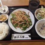 Gyouzanotakara - 青椒肉絲定食￥800-