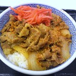 Yoshinoya - 牛丼並盛り　紅ショウガ＆七味がけ！