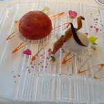 オーグードゥジュール ヌーヴェルエール - デザートその2。宇和島産のブラッドオレンジを使ったもの。