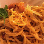 リトル　スパイス - 汁なしトムヤム麺￥９５０の「麺」