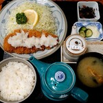 とんかつ太郎 - おろしロースカツ定食(税込1160円)