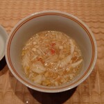 伯雲 - 噴火湾の毛蟹と松茸の茶碗蒸し