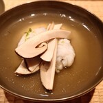 伯雲 - 淡路の鱧と松茸のお椀
