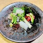 Shunsai Kamisono - お造りは新鮮だけどちょっと小盛かな。料理提供はゆっくりめ。