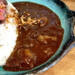 ごちべんSTEAK - カレーアップ。牛すじがたくさん♪