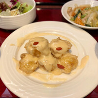 中国料理 青冥 大丸梅田店 - エビマヨセット