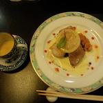 南瓜のスープ＆ムキガレイのソテー