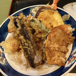 やすけ - 南瓜、茄子、さつま芋、ピーマン、海老のミニ天丼