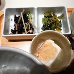 だし茶漬け えん - ひじきと御漬物とお豆腐