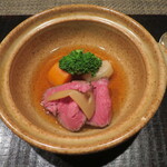 ランプの低温調理松茸風味のポトフ