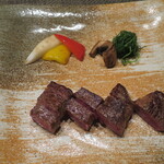 時の宿 すみれ - ランプのステーキ