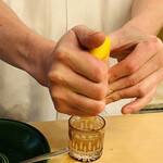 山玄茶 - 残ったグレープフルーツを搾り……