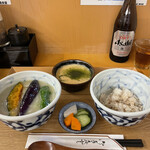 とん汁と玄米の店 檍食堂 - 麦とろ定食¥1000