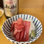 とん汁と玄米の店 檍食堂 - マグロ刺身は中トロでした