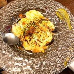 鉄板料理 かえる - 茄子の味噌チーズ焼き