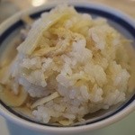 Owari Asahi En - 食事：筍おこわ
