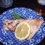 すぎはら - カンパチカマ塩280円・スーパードライ大瓶490円（支払いから逆算）