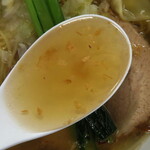 支那そば心麺 - 塩ワンタンメン/スープ
