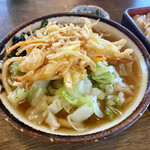Kinetsuki Udon - まぜごはん定食（ごはん大）+天ぷら+キャベツ ¥850+150+100