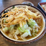 キネツキうどん - まぜごはん定食（ごはん大）+天ぷら+キャベツ ¥850+150+100