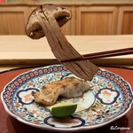 御料理 寺沢 - 備長炭焼の松茸