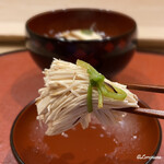 御料理 寺沢 - 松茸の糸造り