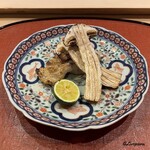 御料理 寺沢 - 松茸焼とのどぐろの備長炭焼