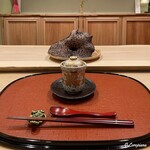 御料理 寺沢 - 先付と香茸