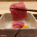 御料理 寺沢 - 青森 大畑産の天然本鮪の中トロ