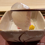 御料理 寺沢 - 大船渡産の夕締めの眞子鰈