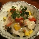 興 - ゆで豚とキノコの塩こうじドレッシング400円