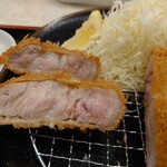 とんかつ 川久 - 2022年5月　上黒豚ロースカツ定食250ｇ（定食）　2500円
