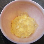 プレゼンテ スギ - フォアグラ（フォアグラのムース、人参の泡、ローズゼラニウムのジュレ）