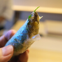 ひがしやま 司 - これも定番、生春巻き。揚げた鮎に中国山椒の香りがとてもいい!(^^)!