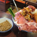 夢や - パワーもんじゃ納豆トッピング