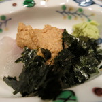 車力門 ちゃわんぶ - 25年4月　愛媛鯛、胡麻、海苔