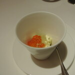 リストランテ カノフィーロ - ナスのピュレとリコッタチーズ　いくら