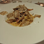 リストランテ カノフィーロ - スペイン産ガリシア豚ベーコンと舞茸のカルボナーラ風　スパゲッティ