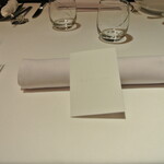 リストランテ カノフィーロ - ２０２２年１０月８日のテーブルセット