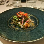 リストランテ カノフィーロ - 松川ガレイのカルパッチョ　真イカとササゲ　ボッタルガ