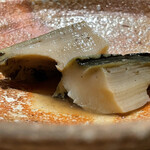 くるますし - 二神島産鮑六時間蒸し肝ソース