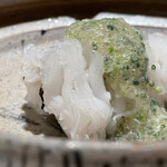 くるますし - 地物大穴子炭炙り、煎り酒山葵ソース