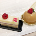 cake & cafe Ecrin - アンド カエデ　　　540円
ホワイトチョコとフランボワーズ　440円